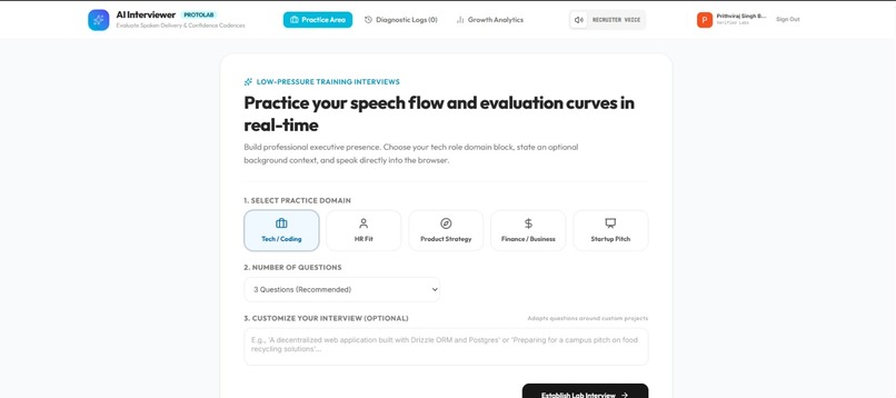 AI INTERVIEWER – screenshot 2