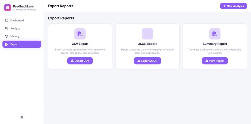FeedbackLens – screenshot 3