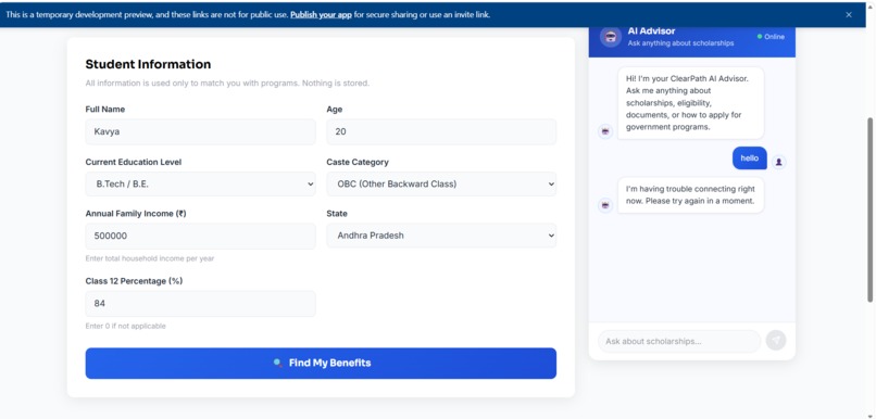 ClearPath AI – screenshot 3