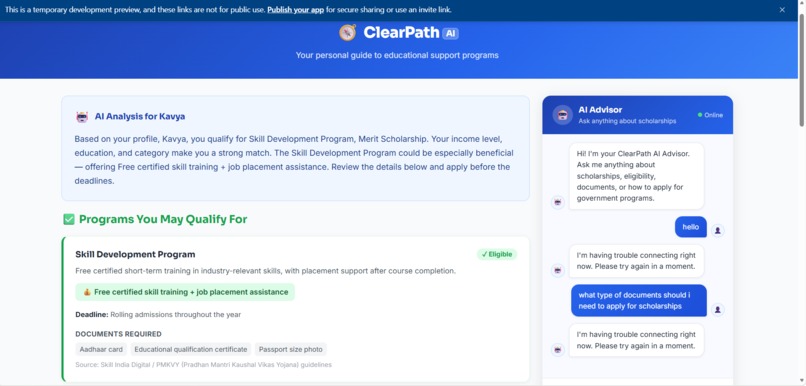 ClearPath AI – screenshot 4