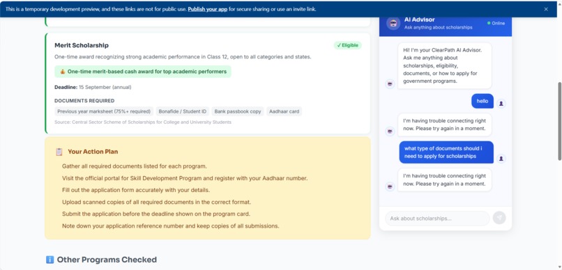 ClearPath AI – screenshot 5