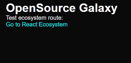 OpenSource-Galaxy – screenshot 1
