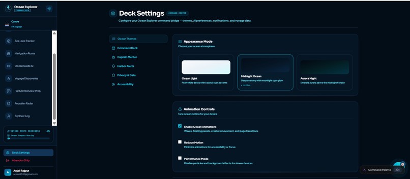 CodeMentor AI – Ocean-Themed AI Career Navigator – screenshot 4
