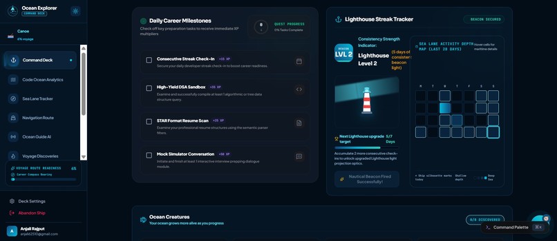 CodeMentor AI – Ocean-Themed AI Career Navigator – screenshot 17