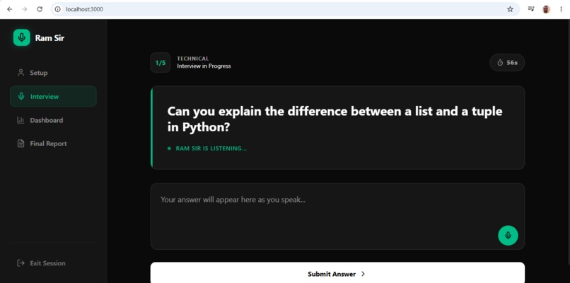  AI INTERVIEWER – screenshot 2