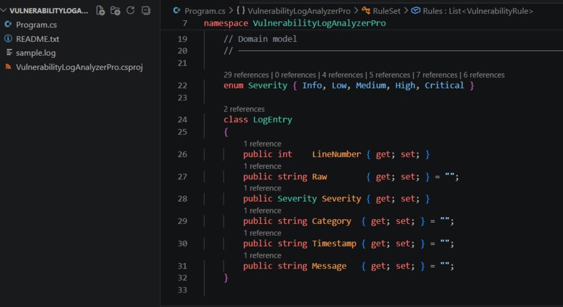 Vulnerability Log Analyzer Tool – screenshot 1