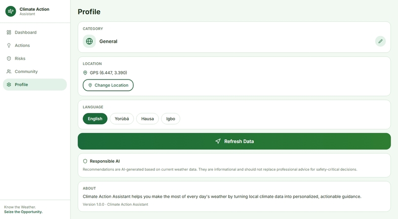 CLIMATE ACTION ASSISTANT – screenshot 8