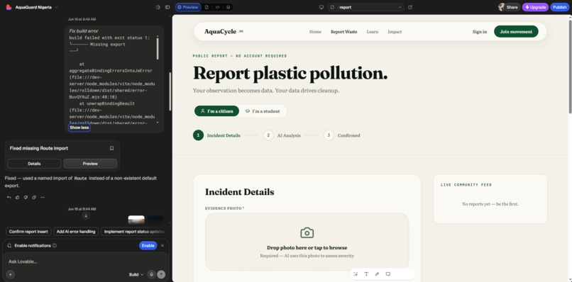AquaCycle Nigeria – screenshot 1