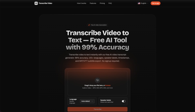 Transcribe Video to Text – screenshot 3