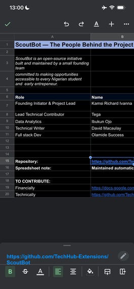 ScoutBot  – screenshot 1