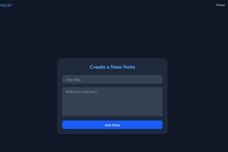 NoteKeeper