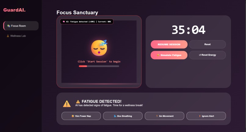 GuardAI: Neural Wellness System – screenshot 5