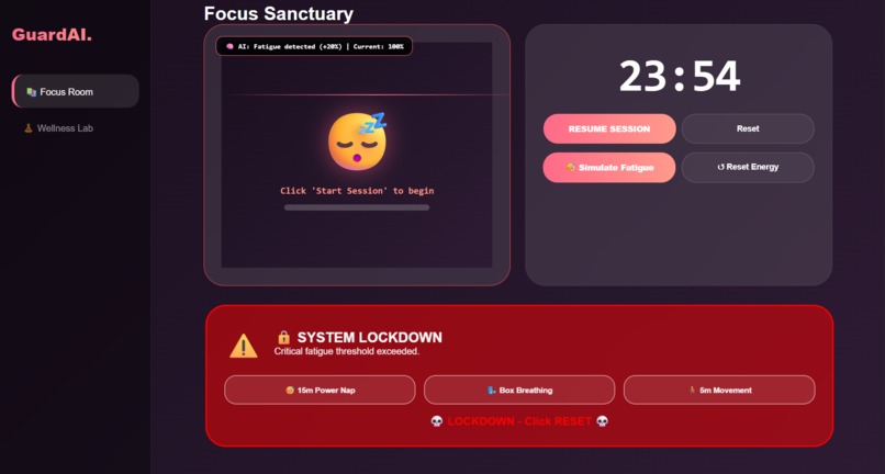 GuardAI: Neural Wellness System – screenshot 6