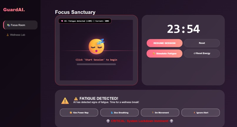 GuardAI: Neural Wellness System – screenshot 8