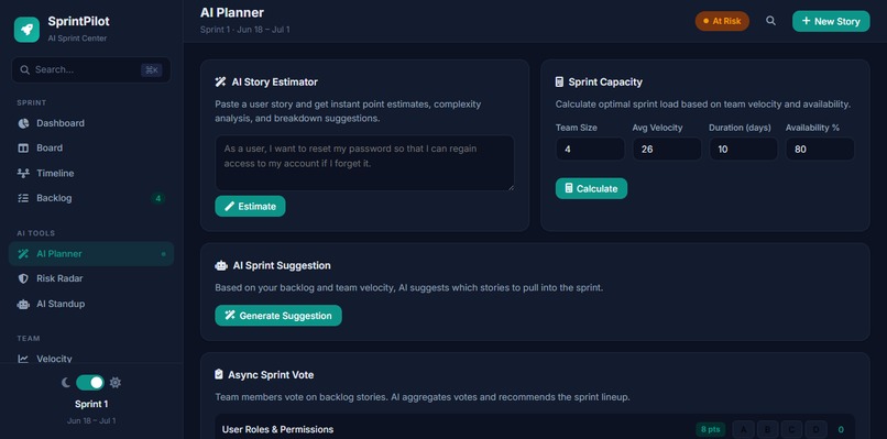 SprintPilot – screenshot 3
