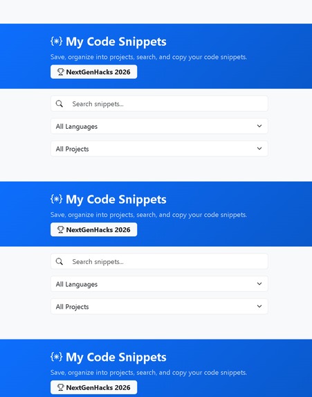 "Collaborative Code Snippet Library" (Web App) – screenshot 2