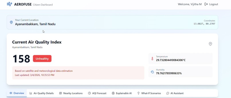 AEROFUSE: Satellite-Enhanced Air Quality Intelligence – screenshot 6
