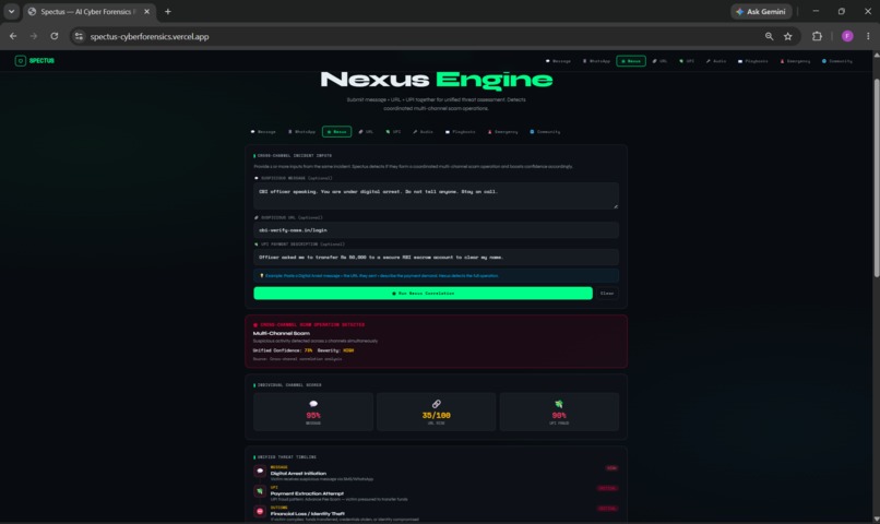 Spectus - AI Cyber Forensics Platform – screenshot 3
