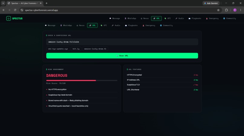 Spectus - AI Cyber Forensics Platform – screenshot 4