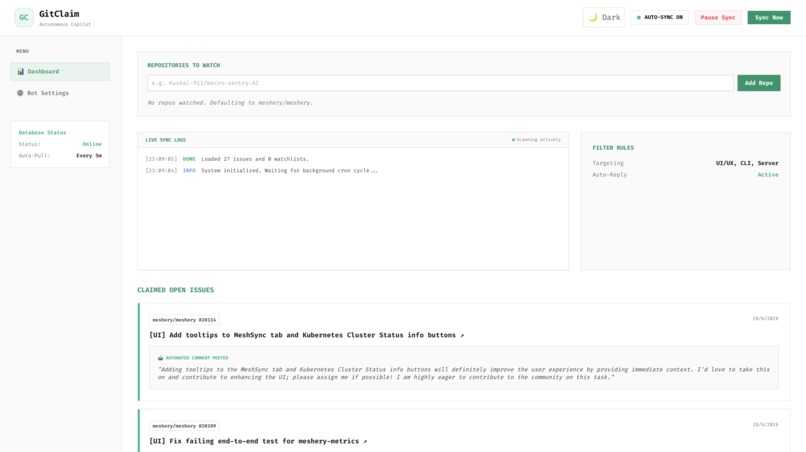 GitClaim – screenshot 3
