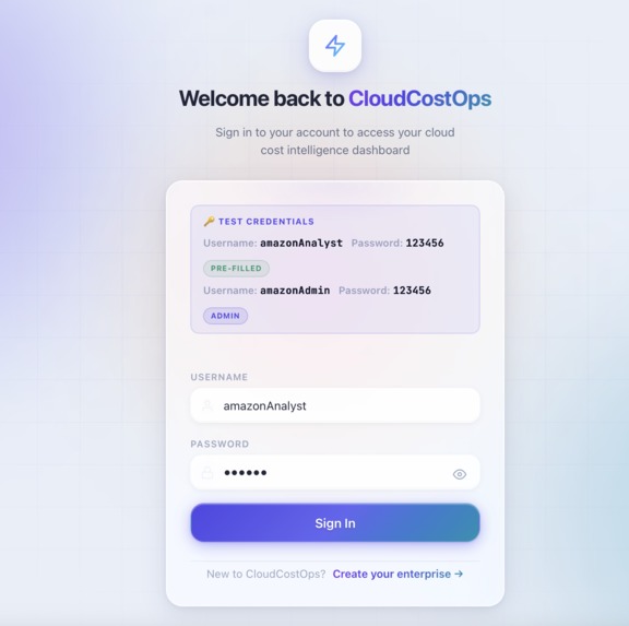 CloudCostOps – screenshot 2