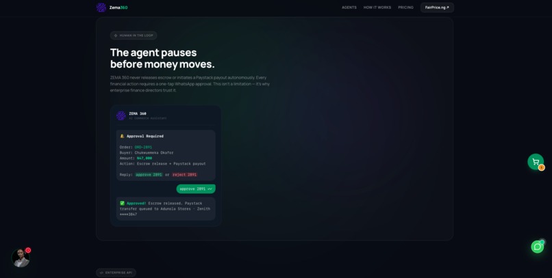 ZEMA360 — Autonomous Commerce OS for African Markets – screenshot 5