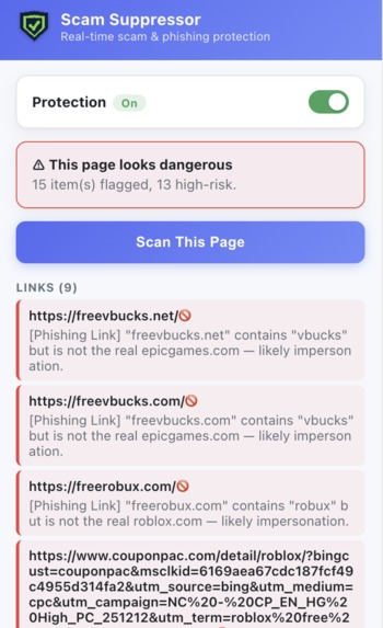 Scam Suppressor – screenshot 3