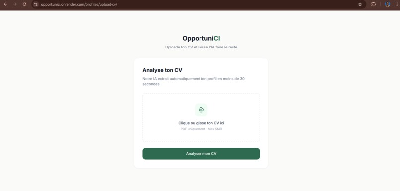 Opportuni-CI – screenshot 2