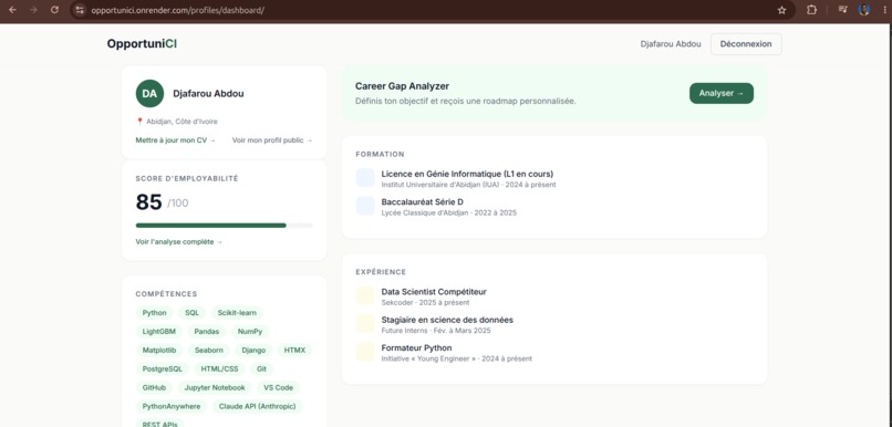 Opportuni-CI – screenshot 3