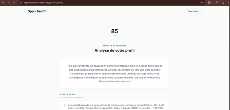 Opportuni-CI – screenshot 4