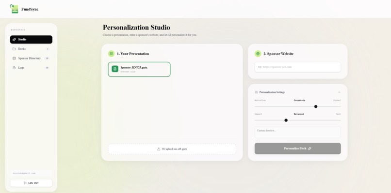FundSync – screenshot 2