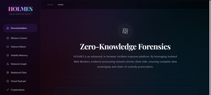 Holmes – screenshot 1