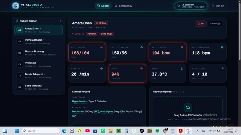 VitalVoice : AI-Powered Clinical Intelligence Platform – screenshot 2
