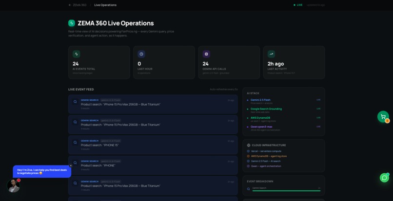 FairPrice — AI Marketplace on Vercel + AWS DynamoDB – screenshot 1