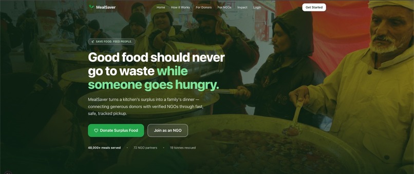 Rescue Food, Feed Communities: MealSaver – screenshot 1