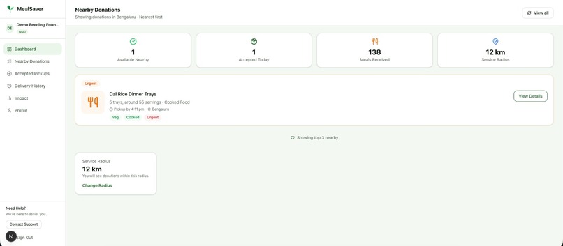 Rescue Food, Feed Communities: MealSaver – screenshot 5