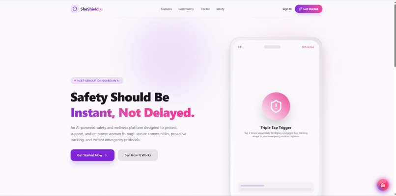 SheShield AI – screenshot 1