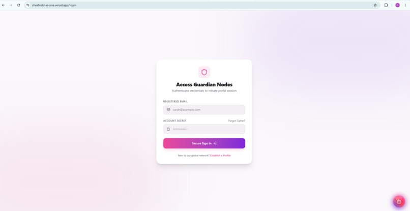 SheShield AI – screenshot 2