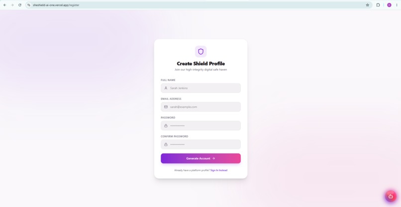 SheShield AI – screenshot 3