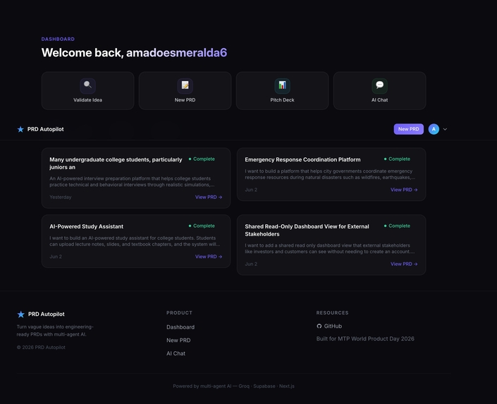 PRD Autopilot  – screenshot 1