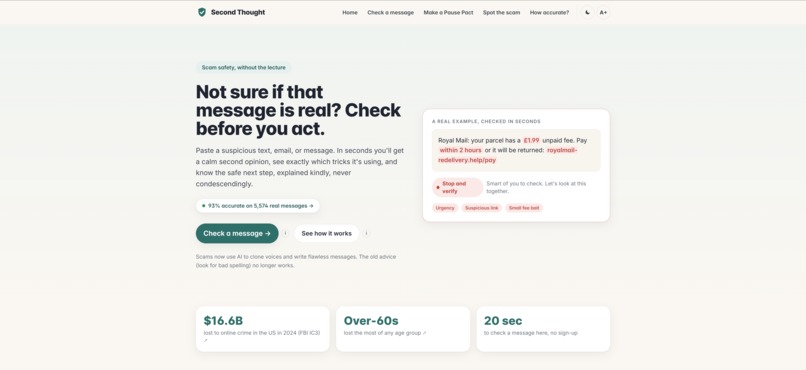 Second Thought – screenshot 1