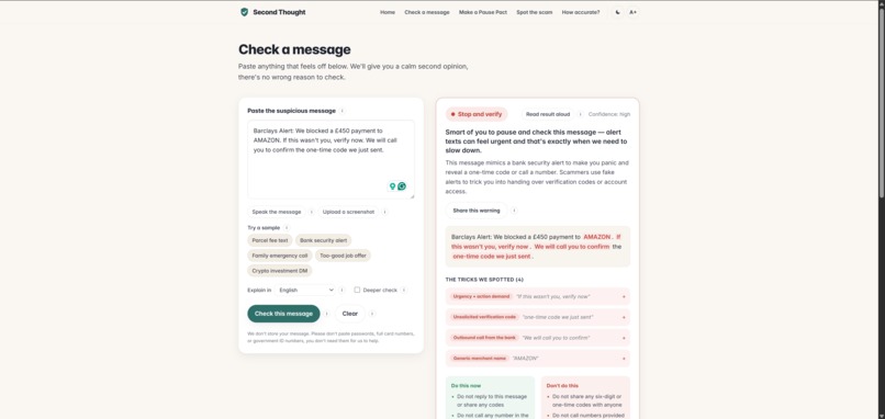 Second Thought – screenshot 2