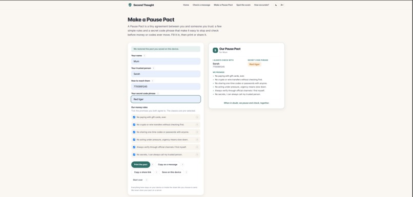 Second Thought – screenshot 3