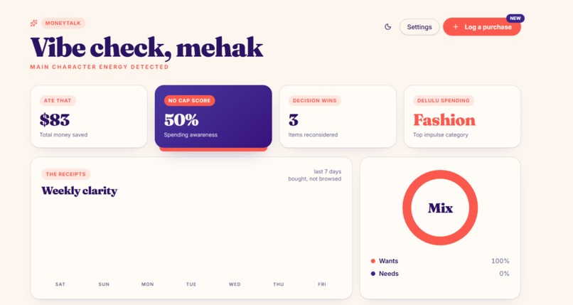 MoneyTalk – screenshot 1