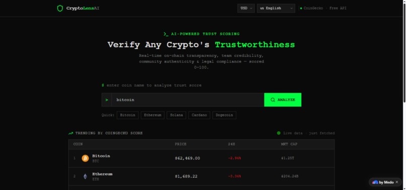 CryptoLensAI – screenshot 3