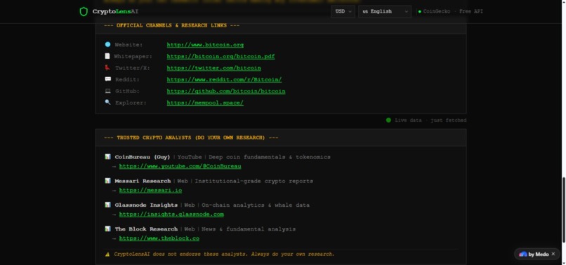 CryptoLensAI – screenshot 6
