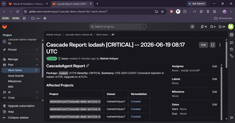 CascadeAgent – screenshot 1
