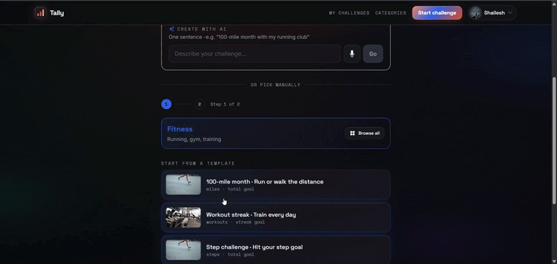 Tally - the group challenge, minus the spreadsheet – screenshot 4