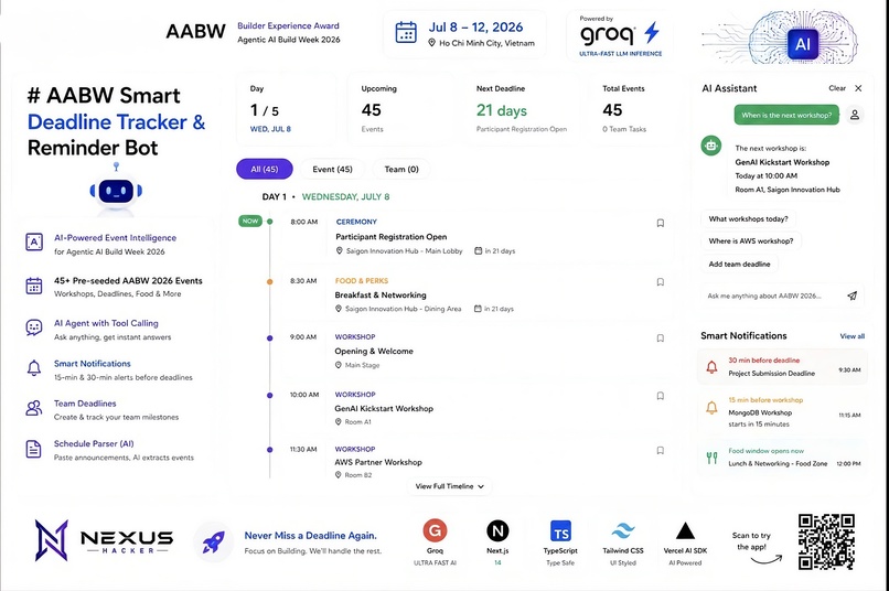 [AABW Smart Deadline Tracker] [NexusHackers] – screenshot 2