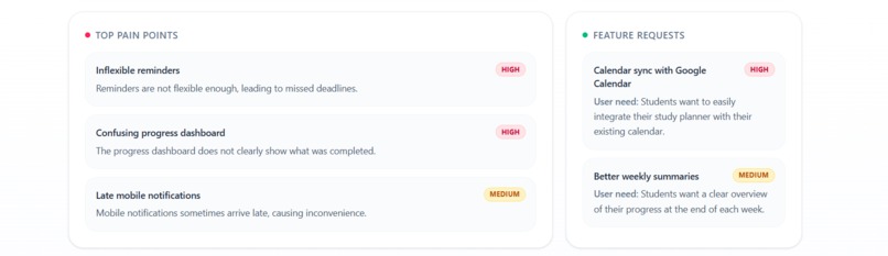 Feedback Radar – screenshot 6